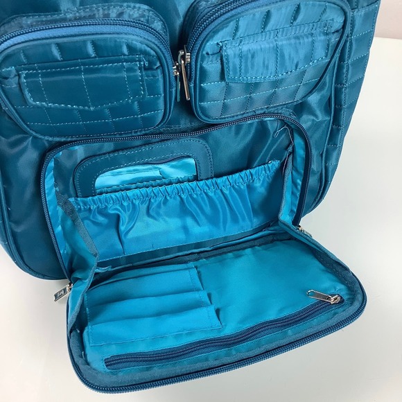 Lug Mini Puddle Jumper Travel tote Gym Overnight Shoulder bag EUC - Picture 11 of 12